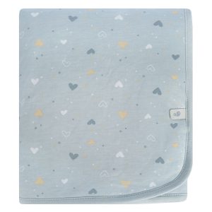 Perlimpinpin My Peek-a-Boo Blanket (Blue Hearts)