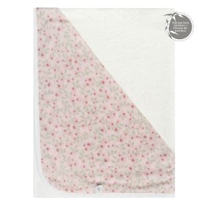 Perlimpinpin Bamboo Hooded Towel - Round Flowers