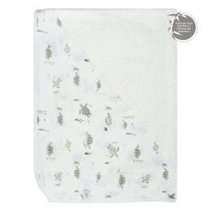 Perlimpinpin Bamboo Hooded Towel - Turtles