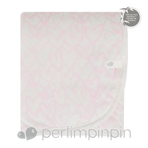 Perlimpinpin My Peek-a-Boo Blanket (Pink Hearts)