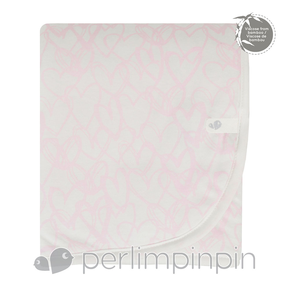 Perlimpinpin My Peek-a-Boo Blanket (Pink Hearts)
