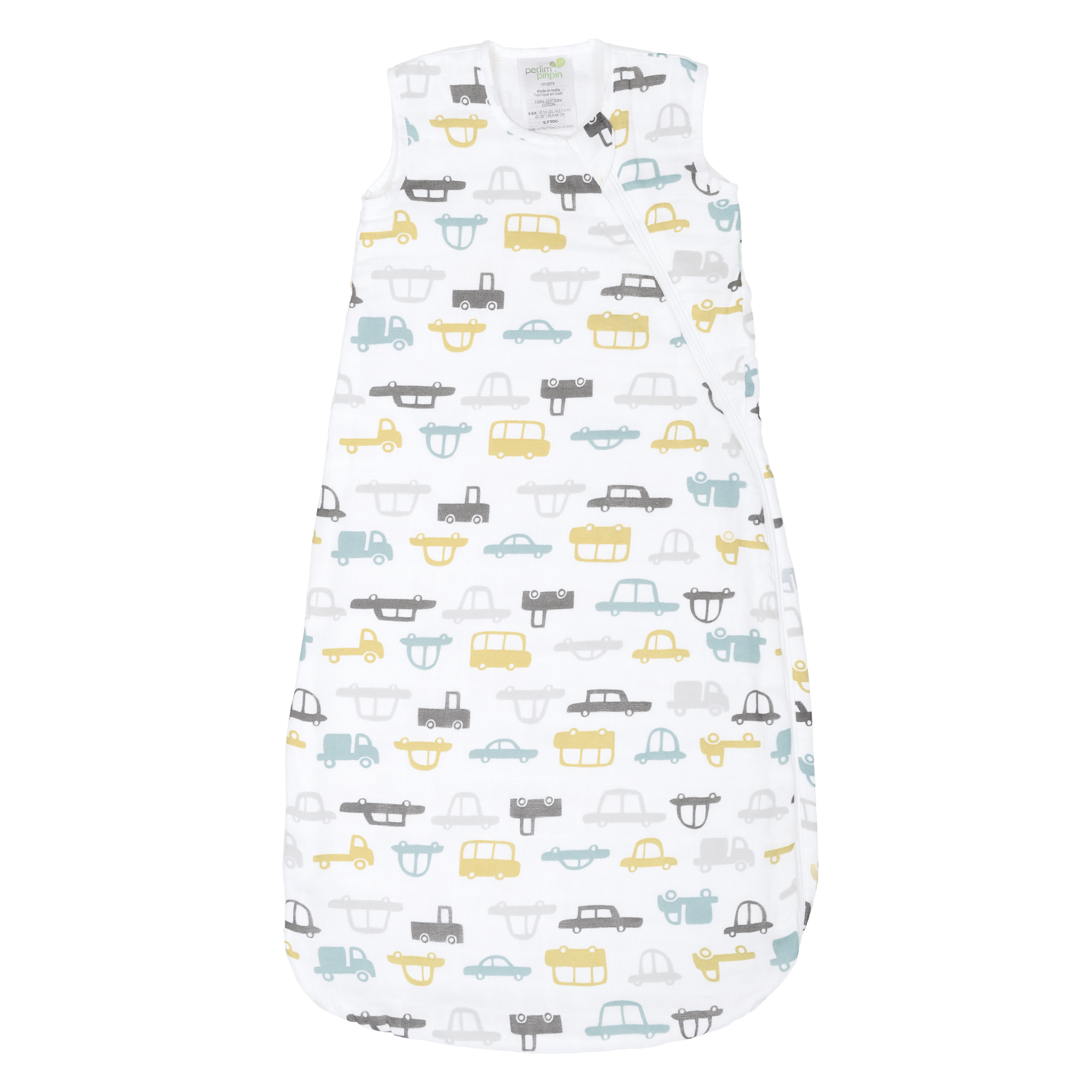 Perlimpinpin Muslin Nap Bag Cars
