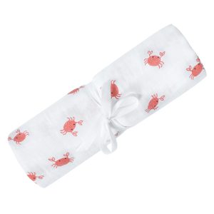 Perlimpinpin Muslin Swaddle - Crabs
