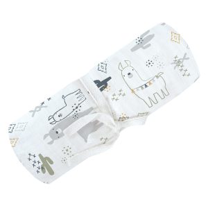 Perlimpinpin Muslin Swaddle - Llamas & Cactus