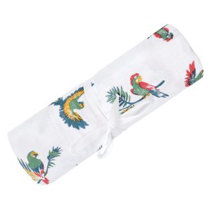 Perlimpinpin Muslin Swaddle - Parrots