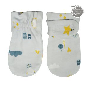 Perlimpinpin Bamboo Scratch Mittens - Cities