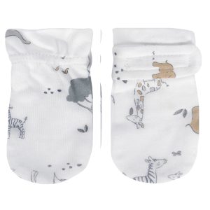 Perlimpinpin Bamboo Scratch Mittens Safari