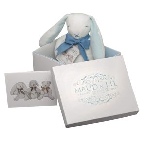 Maud N Lil Oscar the Bunny Soft Toy - Blue
