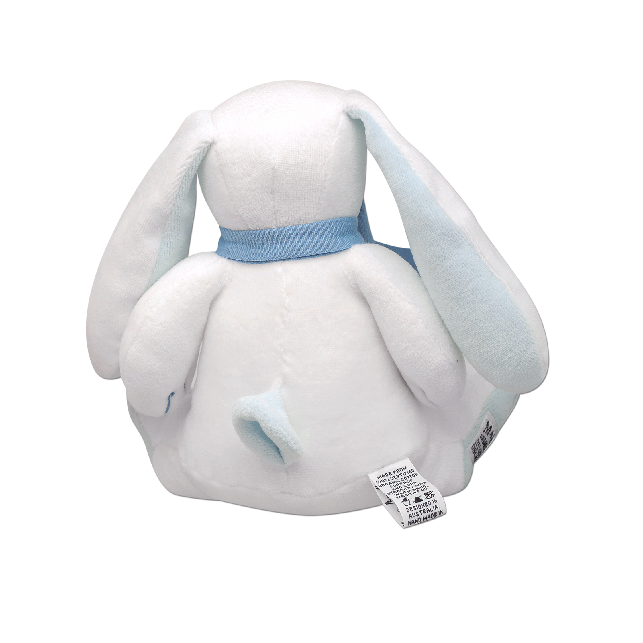 Maud N Lil Oscar the Bunny Soft Toy - Blue - Image 3