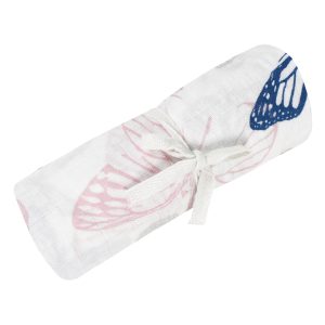 Perlimpinpin Muslin Swaddle - Butterflies