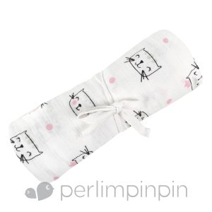 Perlimpinpin Muslin Swaddle - Cats