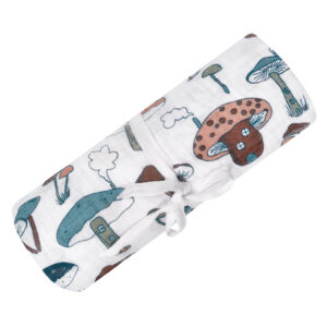 Perlimpinpin Muslin Swaddle - Mushrooms
